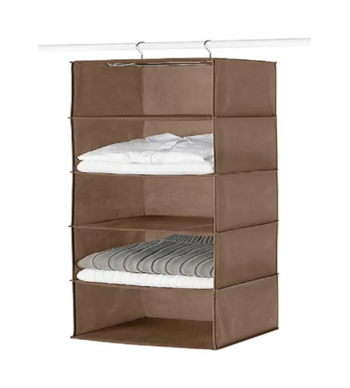 Whitmor 42 in. H x 12 in. W x 11-1/2 in. L Fabric Hanging Vertical Closet Organizer 1 pk