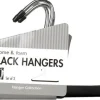 Whitmor 13-5/16 in. H X 1/2 in. W X 14-2/5 in. L Steel Black/Silver Slack Hanger 3 pk