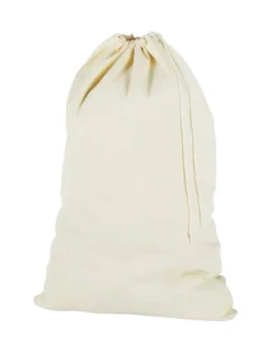 Whitmor White Canvas Laundry Bag