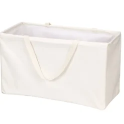 Whitney Design White Rectangular Canvas Collapsible Krush Container 13 H x 11 W x 22 L in.