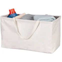 Whitney Design White Rectangular Canvas Collapsible Krush Container 13 H x 11 W x 22 L in.