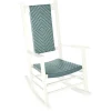 WICKER ROCKER KNLLWD WHT