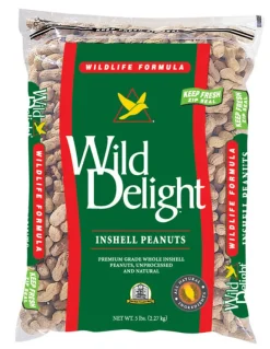 Wild Delight Assorted Species In-Shell Peanuts Wild Bird Food 5 lb
