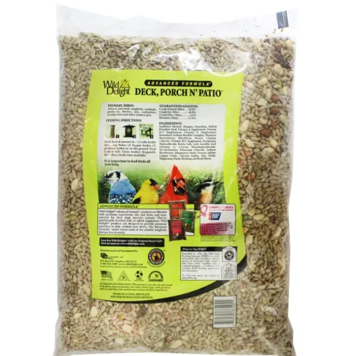 Wild Delight Deck Porch N Patio Assorted Species Sunflower Seeds Wild Bird Food 5 lb