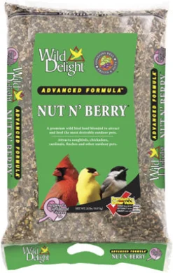 Wild Delight Nut N Berry Assorted Species Sunflower Kernels Wild Bird Food 20 lb