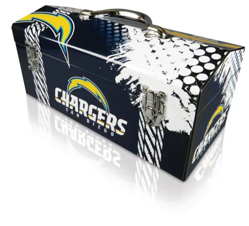 Windco 16.25 in. San Diego Chargers Art Deco Tool Box Multicolored