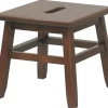 Winsome Wood 94213 Walnut Conductor Step Stool (Pack of 6)