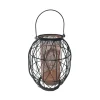 WIRE LANTERN BLK/CPR 10"