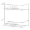 2-Wire-Shelf Unit, Door Or Wall Rack, White, 12-In.