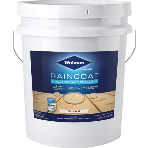 Wolman RainCoat Clear Water-Based Wood Sealant 5 gal