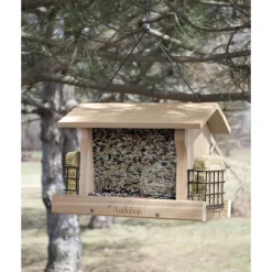 Woodlink Audubon Wild Bird 5 lb Cedar Ranch Double Suet Bird Feeder 4 ports