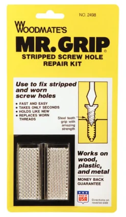 Woodmate's Steel Round Head High/Low Thread Screw Hole Repair Kit 3/4 Dia. x 2 L in.