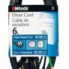 Woods 10/4 250 V 6 ft. L Dryer Cord