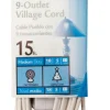 Woods Indoor 15 ft. L White Extension Cord with Switch 18/2