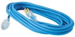 Woods Outdoor 25 ft. L Blue Extension Cord 16/3