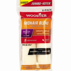 Wooster Jumbo-Koter Mohair Blend 4 1/2 in. W X 1/4 in. Mini Paint Roller Cover 2 pk