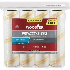 Wooster Pro/Doo-Z FTP Polypropylene 9 in. W X 3/8 in. Paint Roller Cover 4 pk