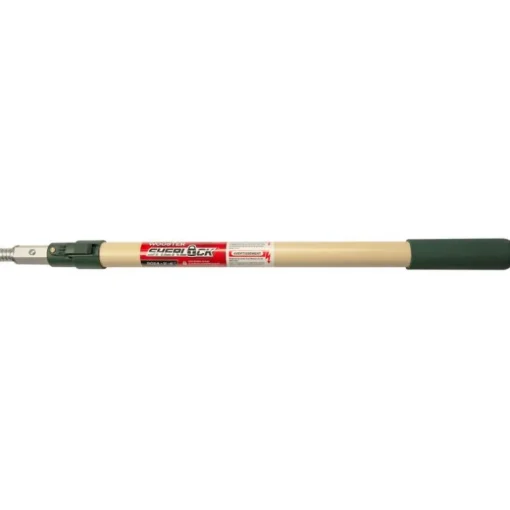 Wooster Sherlock Telescoping 4 ft. L X 1.5 in. D Aluminum/Fiberglass Extension Pole Beige/Green
