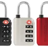 Wordlock 4.02 in. H X 1.25 in. W Steel 4-Dial Combination Luggage Lock