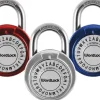 WordLock 4.5 in. H X 2.25 in. W X 2-1/4 in. L Steel 3-Digit Combination Padlock