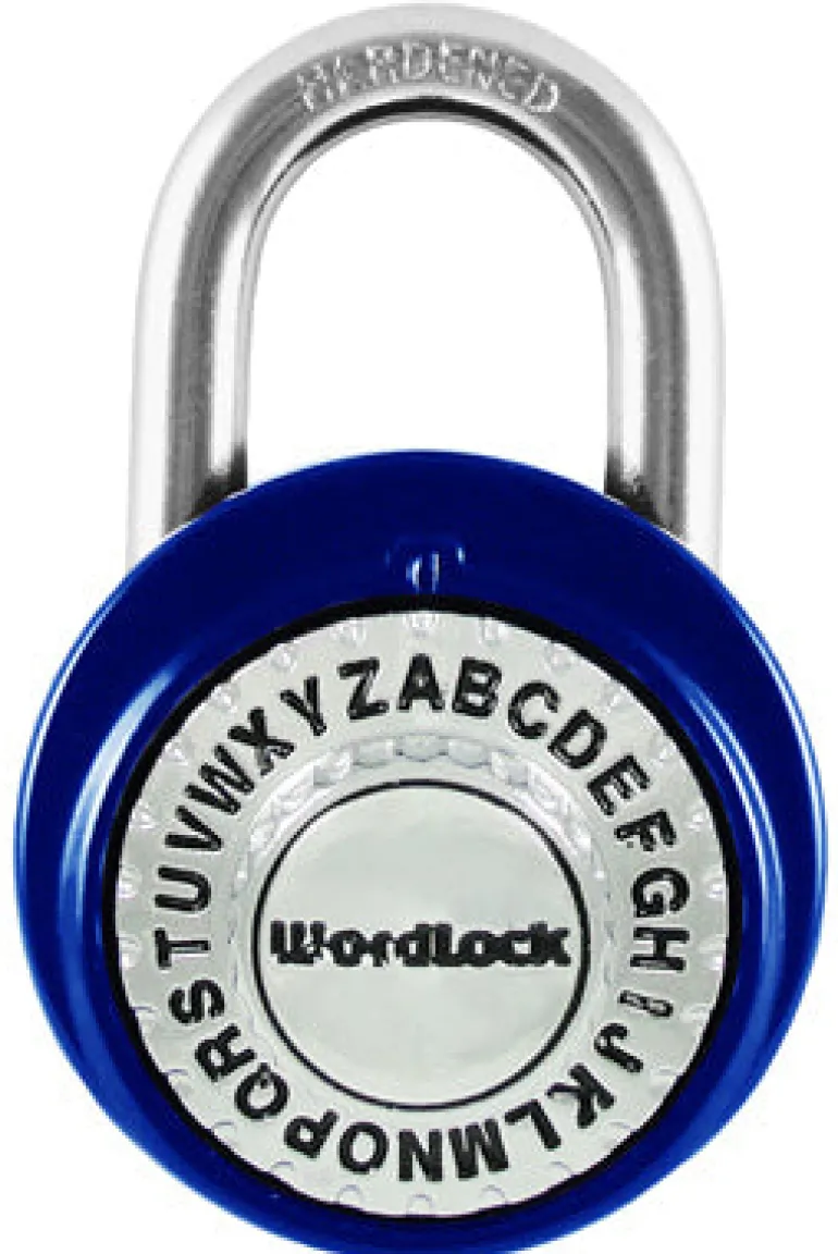 WordLock 4.5 in. H X 2.25 in. W X 2-1/4 in. L Steel 3-Digit Combination Padlock
