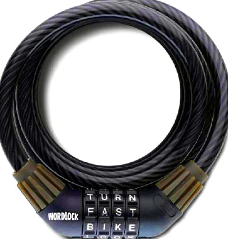 Wordlock 5. in. H X 0.4 in. W X 5 ft. L Steel 4-Dial Combination Cable Lock