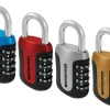 Wordlock 0.8 in. H x 1.8 in. W x 3-1/2 in. L Steel 4-Dial Combination Padlock 1 pk (Pack of 6)