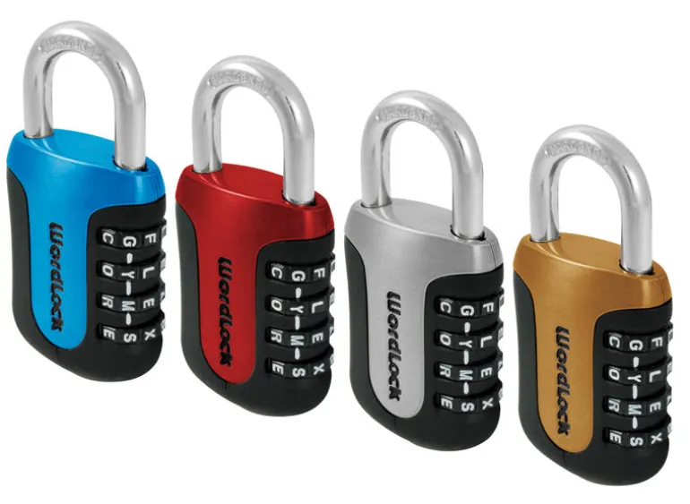 Wordlock 0.8 in. H x 1.8 in. W x 3-1/2 in. L Steel 4-Dial Combination Padlock 1 pk (Pack of 6)