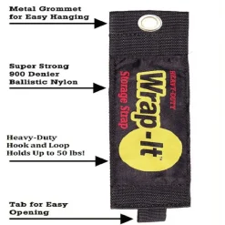 Wrap-It Storage Heavy-Duty 2.5 in. W X 17 in. L Black Storage Straps 50 lb 1 pk