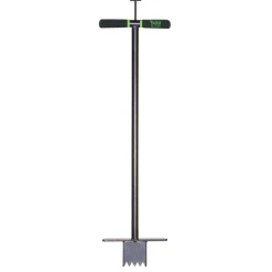 Yard Butler Black/Green Steel T-Handle Sod Planter and Plugger 33 L x 9 W in.