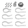 Yardlink 6 ft. H Aluminum Chain Link Fence End/Gate Post Kit