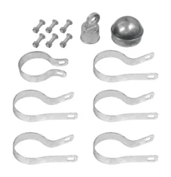 Yardlink 6 ft. H Aluminum Chain Link Fence End/Gate Post Kit