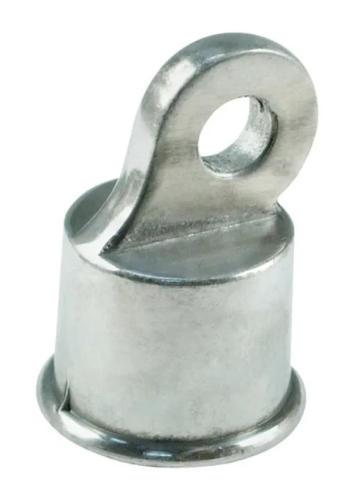 Yardlink 2.8 in. H Silver Aluminum Rail End