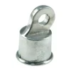 Yardlink Silver Aluminum Chain Link Rail End Cap 1 pk