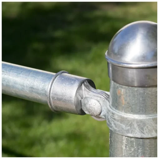Yardlink Silver Aluminum Chain Link Rail End Cap 1 pk