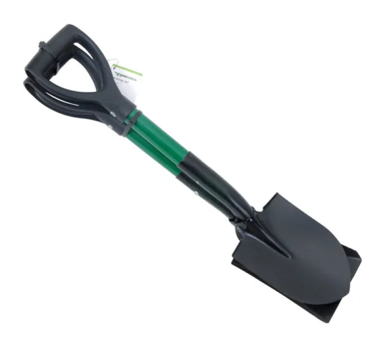 Yardsmith Assorted Color Steel 1-Round/1-Square Tip Mini Shovel 6.3 W in. with Fiberglass D-Handle
