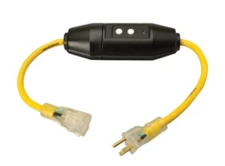 Yellow Jacket Outdoor 2 ft. L Yellow Extension Cord 12/3 SJTW