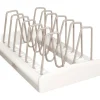 YouCopia StoreMore 11.5 in. W x 7.3 in. L White Plastic/Stainless Steel Adjustable Lid Rack
