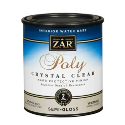 Zar Semi-Gloss Clear Water Based Polyurethane 1 Qt.
