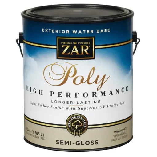ZAR Semi-Gloss Clear Water-Based Polyurethane 1 gal. (Pack of 2)