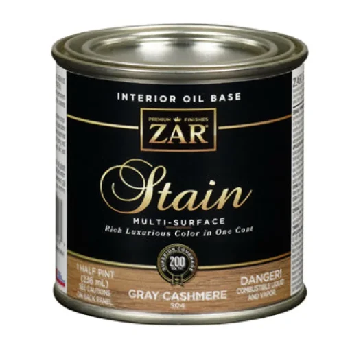 ZAR Semi-Transparent Gray Cashmere Oil-Based Wood Stain 8 oz. (Pack of 6)