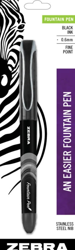 Zebra 48311 0.6mm Black Fine Point Fountain Pen