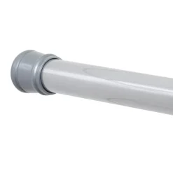 Zenna Home Chrome Silver Curtain Rod 24 in. L X 40 in. L