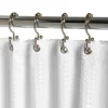 Zenna Home Chrome Silver Metal Shower Curtain Rings 12 pk