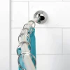 Zenna Home NeverRust Adjustable Curved Shower Rod 72 in. L Chrome Silver