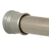 Zenna Home Shower Curtain Rod 72 in. L Brushed Nickel