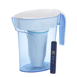 ZeroWater Ready-Pour 7 cups Blue Water Filtration Pitcher