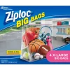 Ziploc Big Bags 10 gal. Storage Bag Clear (Pack of 4)