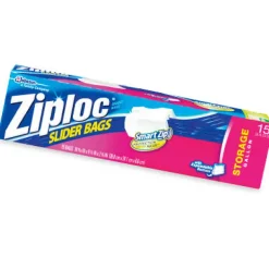 Ziploc Slider Storage Bag 15 pk Clear (Pack of 12)