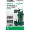 Zoeller Cast Iron 1/2 HP 3600 GPH Vertical Float Switch Submersible Sump Pump 11.5 H x 8.25 W in.